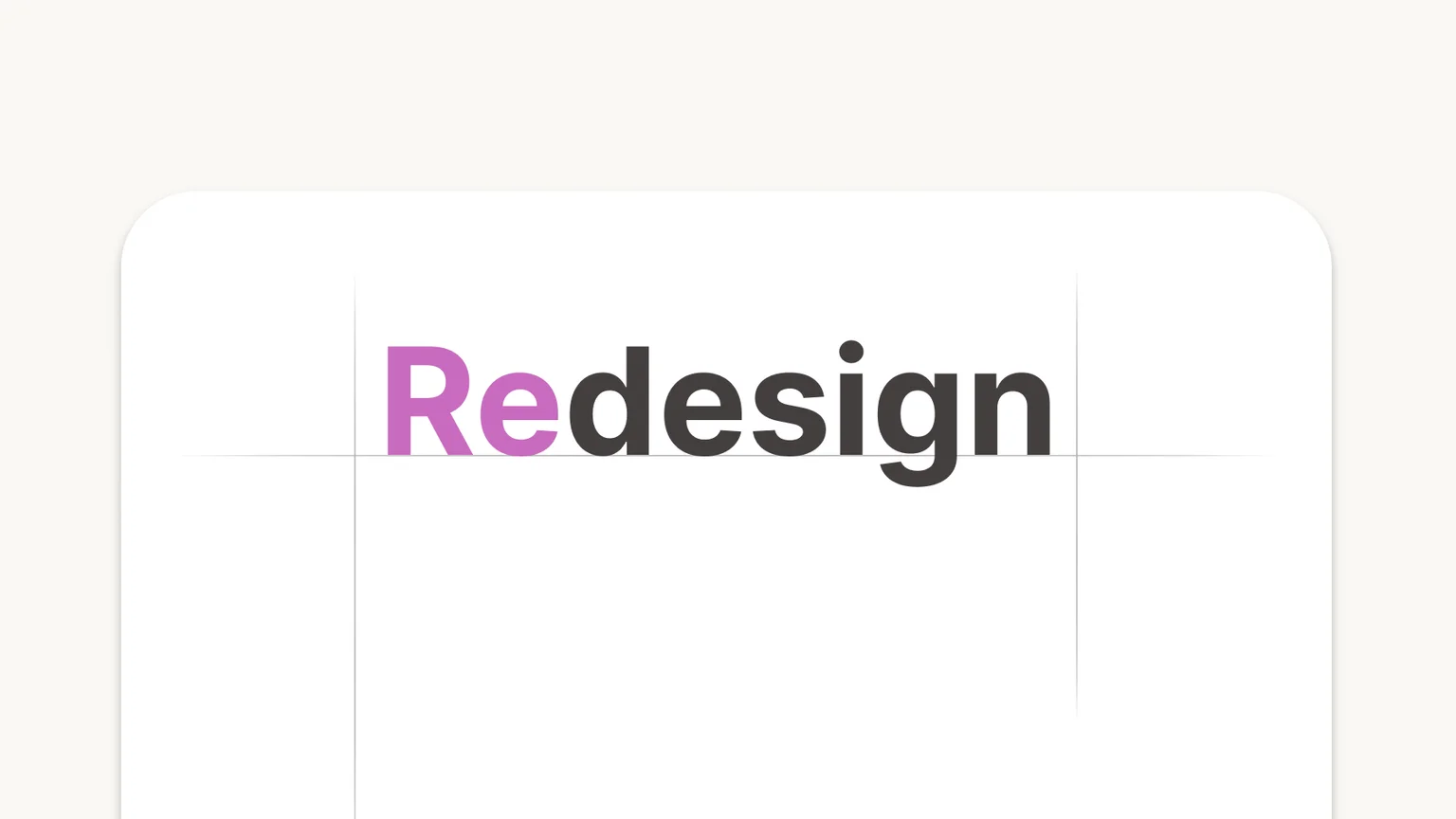 Our first redesign