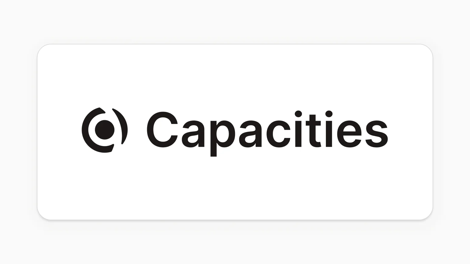 Why the name "Capacities"