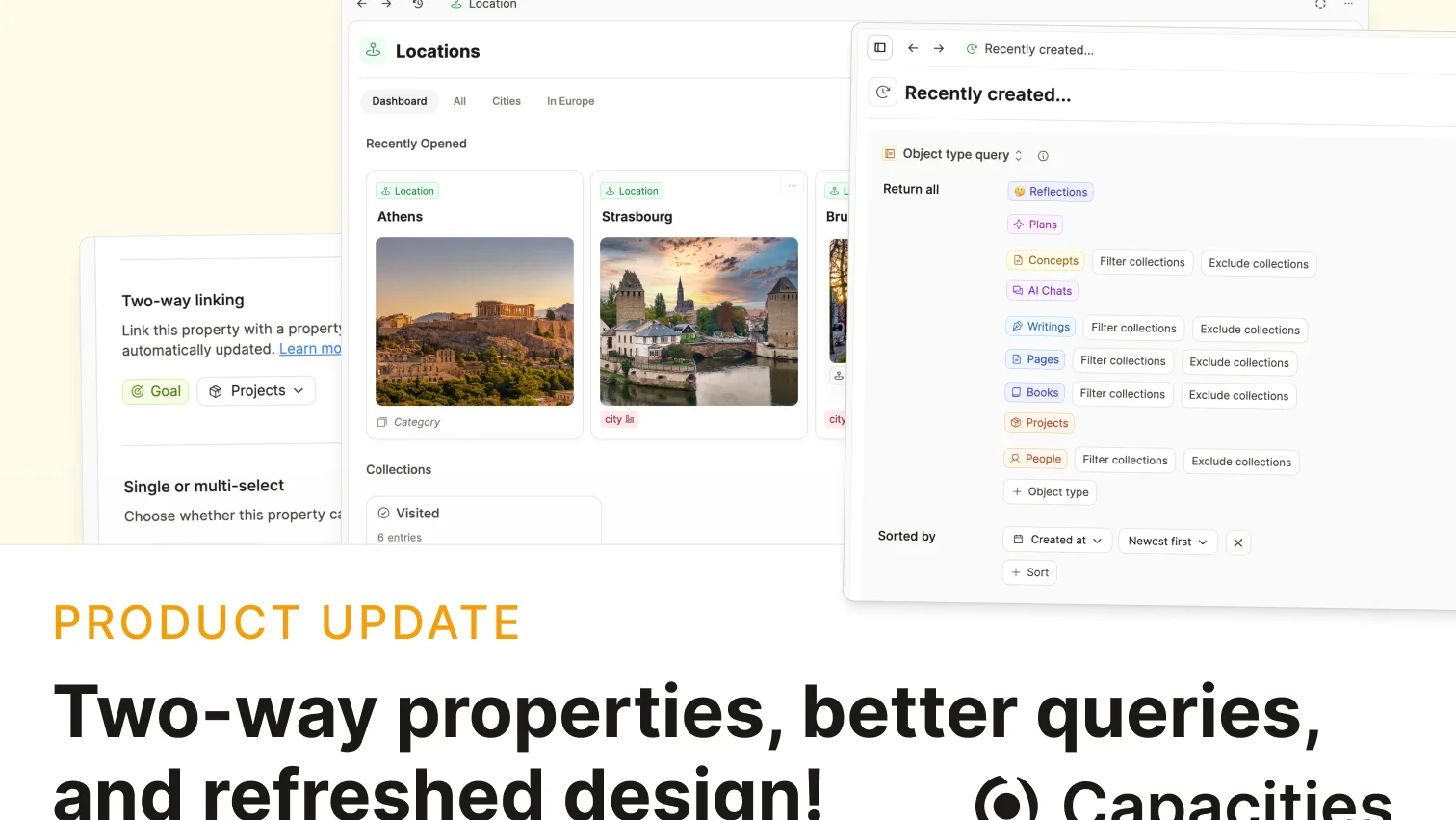 Two-way linking of properties