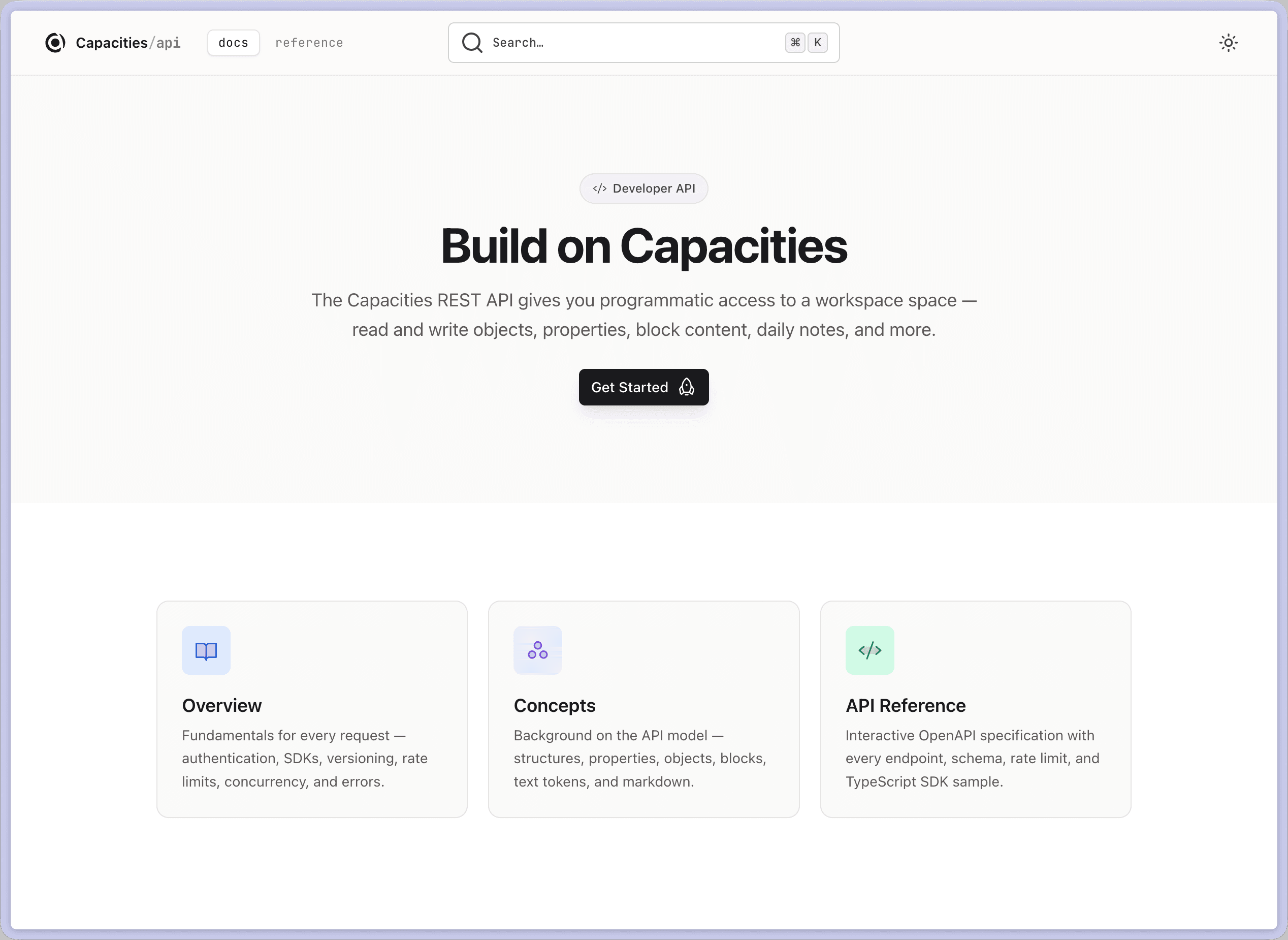 Developer portal