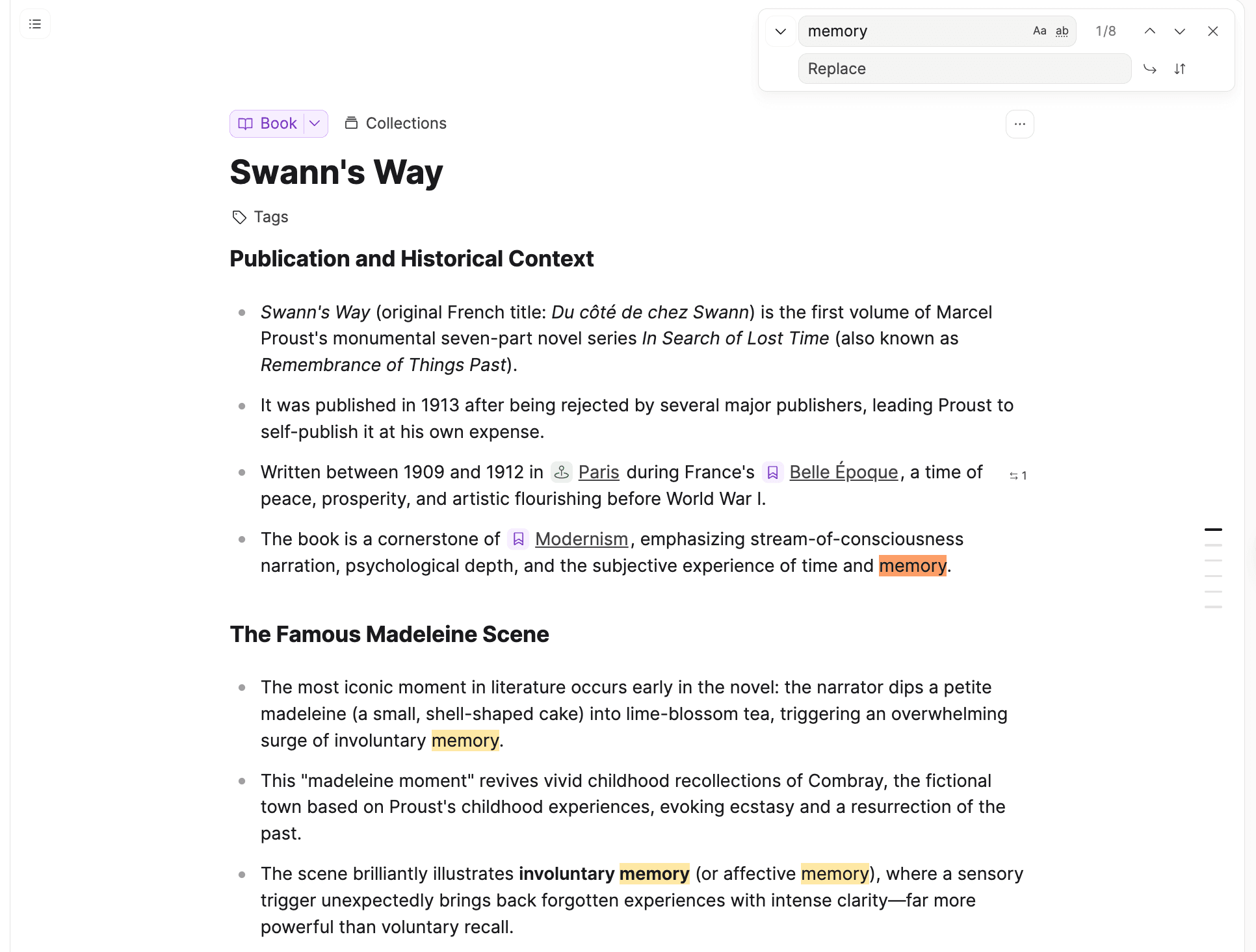 Find and replace